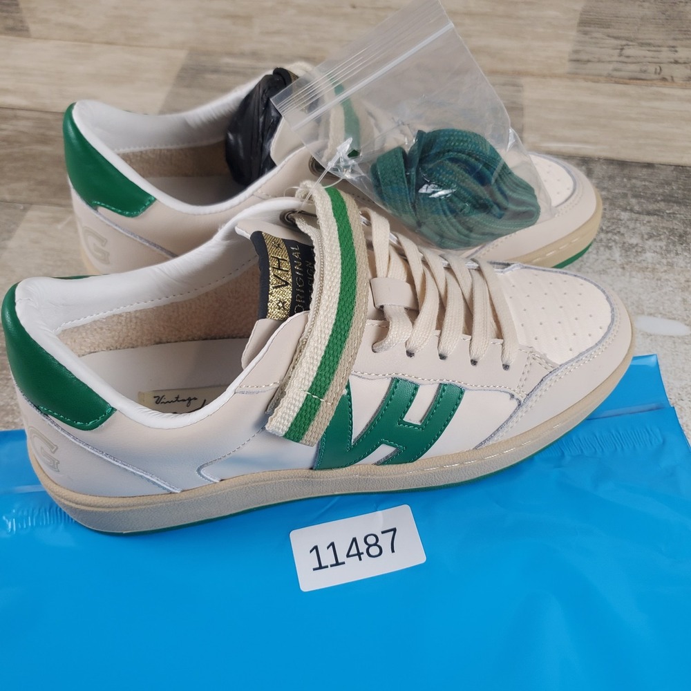 Vintage Havana Next 6 Womens Shoes Sz 7.5 Green Multi Leather Lace Up Sneakers - Picture 12 of 12